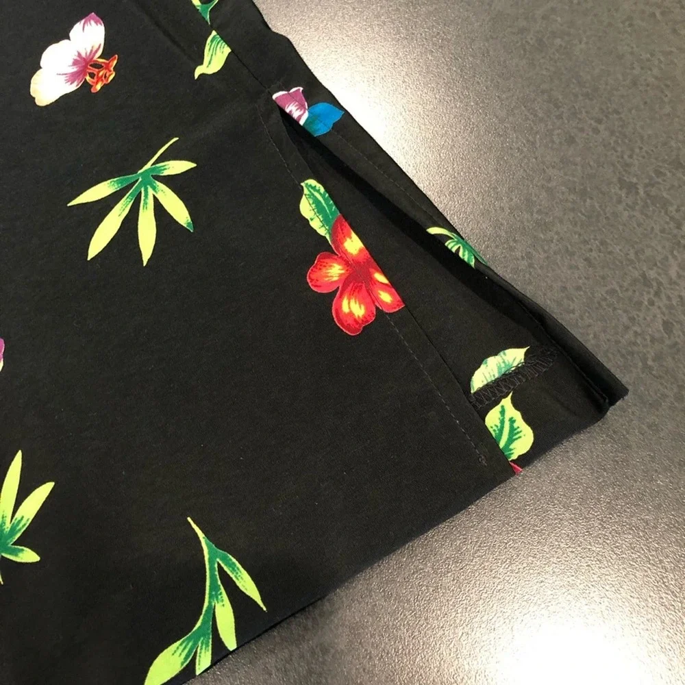 Vintage Casual Hawaiian Button Shirt Skorts Culotte Two Piece Outfit Set USA - Picture 12 of 16